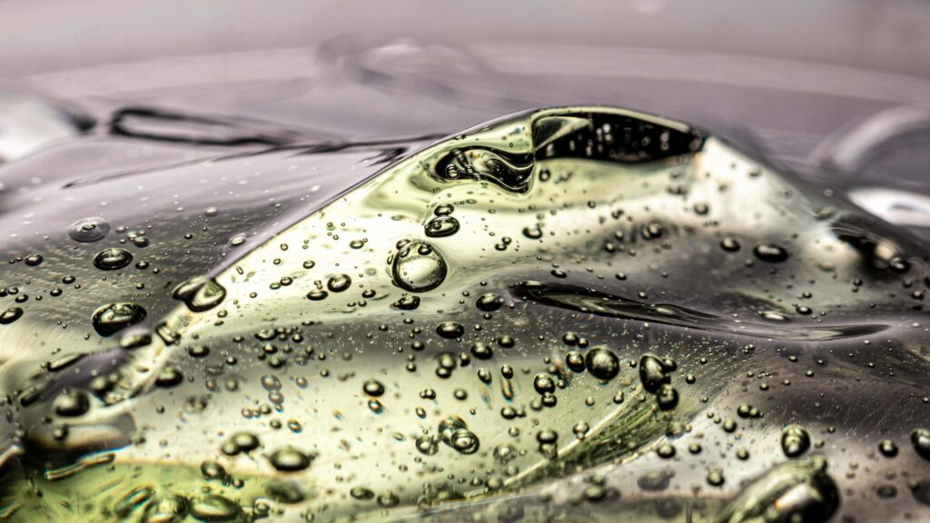 hygiene anti bacterial gel with bubbles